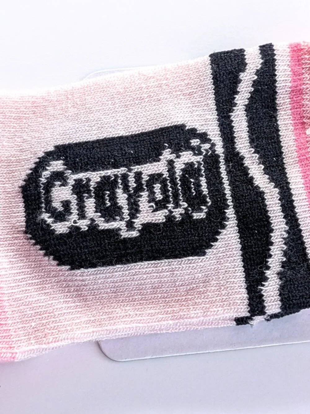 Crayola Experience Infant Socks NWT Pink Crayon Design